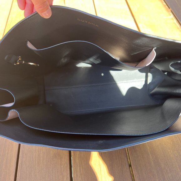 CUYANA Classic Easy Tote Insert Black/Blush Microsuede - Picture 5 of 16